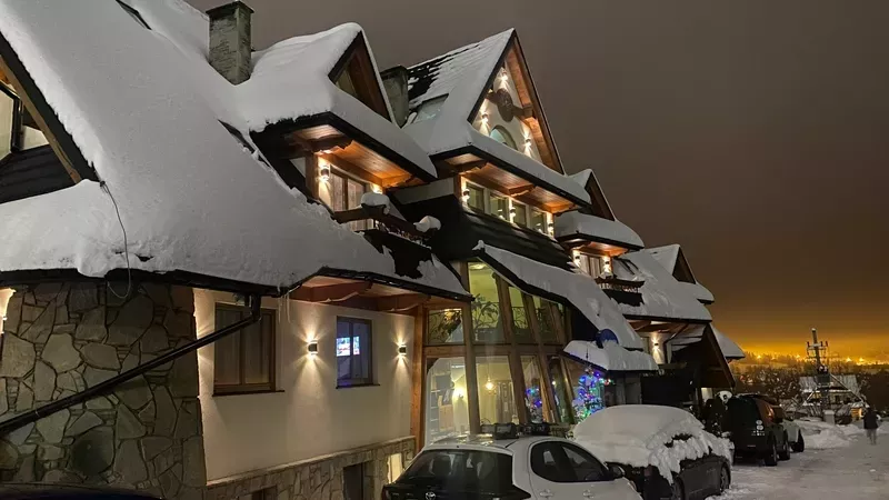 Paesaggio dei Monti Tatra visto dai dintorni